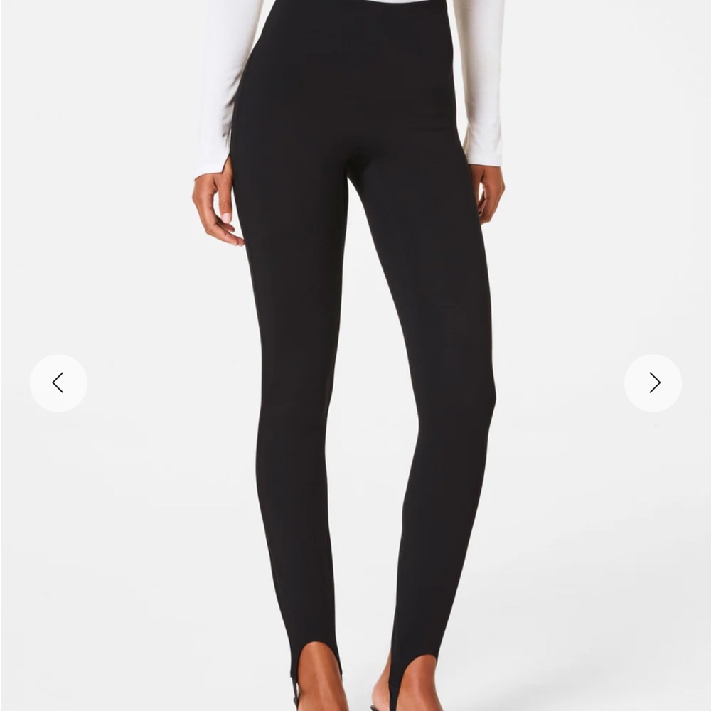 SPANX Stirrup Ponte Black Women's Leggings